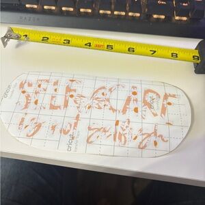 Cricut Orange Self-Care Floral Decal